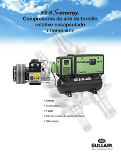 ES-6 S-energy® Compresores de aire de tornillo rotativo