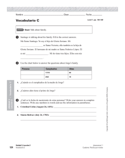 Vocabulario C