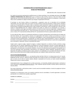 Carta Exoneración - Correcaminos de Veracruz