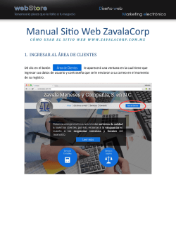 Manual Sitio Web ZavalaCorp