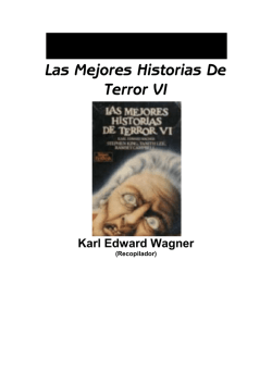 2. Wagner, Karl Edward - Las Mejores Historias De Terror VI