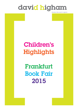 Children`s Highlights Frankfurt Book Fair 2015