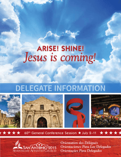 Jesus is coming! - General Conference Session 2015