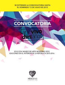 CONVOCATORIA - Fundación México Vivo