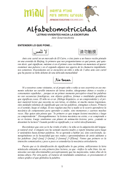 Alfabetomotricidad - Jornadas Educativas Edelvives