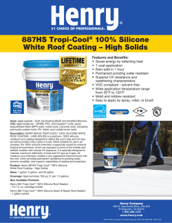 887HS Tropi-Cool® 100% Silicone White Roof Coating