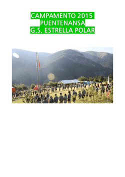 CAMPAMENTO 2015 PUENTENANSA G.S. ESTRELLA POLAR