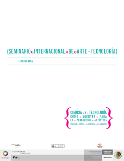 seminario»internacional»de»arte - tecnología