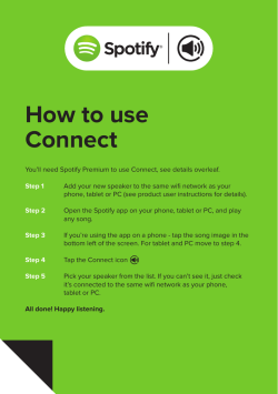 How to use Connect - Wren Sound Systems