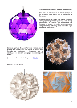 Formas tridimensionales modulares _Lámparas