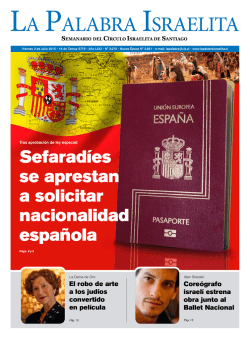 Sefaradíes se aprestan a solicitar nacionalidad española