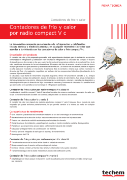 Contadores de frío y calor por radio compact V c