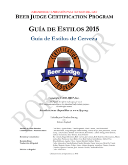 BJCP 2015 en Español