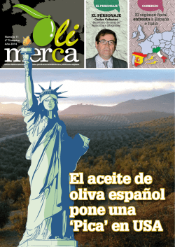 El aceite de oliva español pone una `Pica` en USA