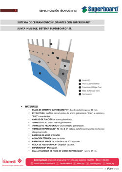 Cerramiento Flotante Sup continua ST (Basecoat) formato pdf