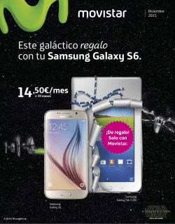 Este galáctico regalo con tu Samsung Galaxy S6.