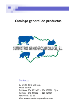 Catálogo general de productos