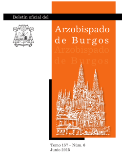 Boletín Junio 2015 - Archidiócesis de Burgos