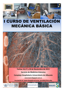 ventilación mecánica 2015 - Complejo Hospitalario Universitario de