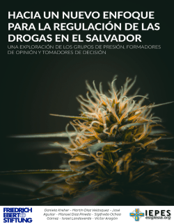 Hacia un nuevo enfoque para la regulación de las drogas en