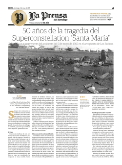 50 años de la tragedia del Superconstellation “Santa María”