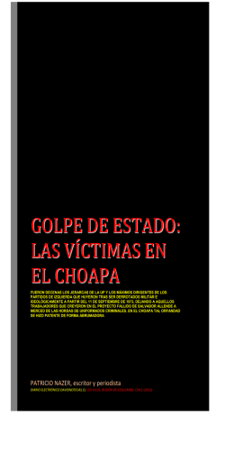 GOLPE DE ESTADO: LAS VÍCTIMAS EN EL CHOAPA