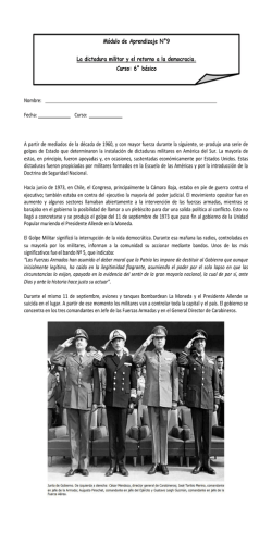 La dictadura militar - Colegio Monte de Asís