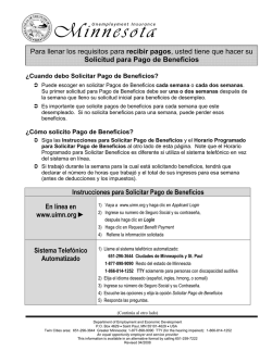 Instrucciónes para Español en línea y petición de pago por telefono