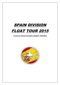 SPAIN DIVISION FLOAT TOUR 2015 - IVAO-ES
