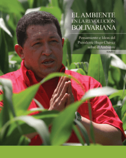 El ambiente en la Revolución Bolivariana, Tomo 1