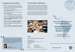 Estudios Regionales de América Latina