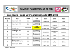 Bajar Calendario en PDF - Copa Latinoamericana BMX