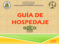 Guía de Hospedaje - CECSi - Universidad de Puerto Rico