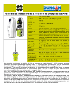 Radio Baliza Indicadora de la Posición de Emergencia (EPIRB)