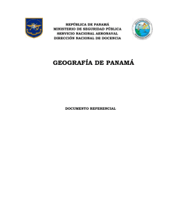 Geografia de Panama - Servicio Nacional Aeronaval