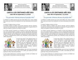 PDF Carta a los Cristianos Septiembre 2015