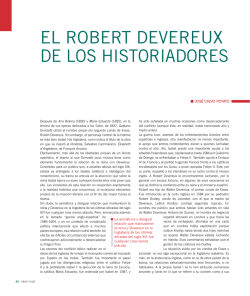 EL ROBERT DEVEREUX DE LOS HISTORIADORES