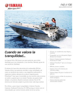 Catálogo Yamaha 2015 F30-F40 - BARCOSMALAGA.ES Barcos de