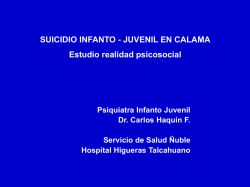 Estudio Suicidio Infanto juevenil DR CARLOS HAQUIN