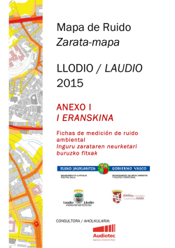 Mapa de Ruido Zarata-mapa LLODIO / LAUDIO 2015