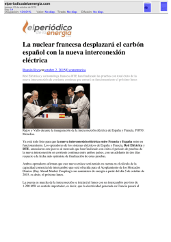 La nuclear francesa desplazará el carbón español con la