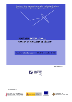Programa - Fundación Isonomia - Universitat Jaume I de Castelló