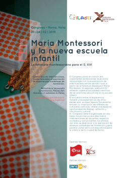 Maria Montessori y la nueva escuela infantil