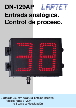 DN-129AP Entrada analógica. Control de proceso (led 250 mm)