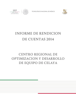 INFORME DE RENDICION DE CUENTAS 2014