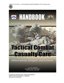 Guías de Tactical Combat Casualty Care