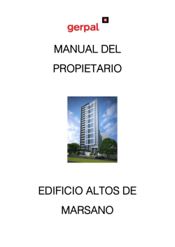 MANUAL DEL PROPIETARIO EDIFICIO ALTOS DE