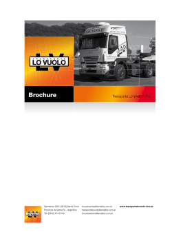 Brochure - Transporte Lo Vuolo S.R.L.