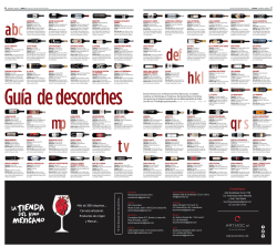 Guía de descorches Fevino (fevino.mx), el Festival de Vino