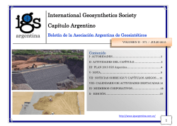 international geosynthetics society capítulo argentino